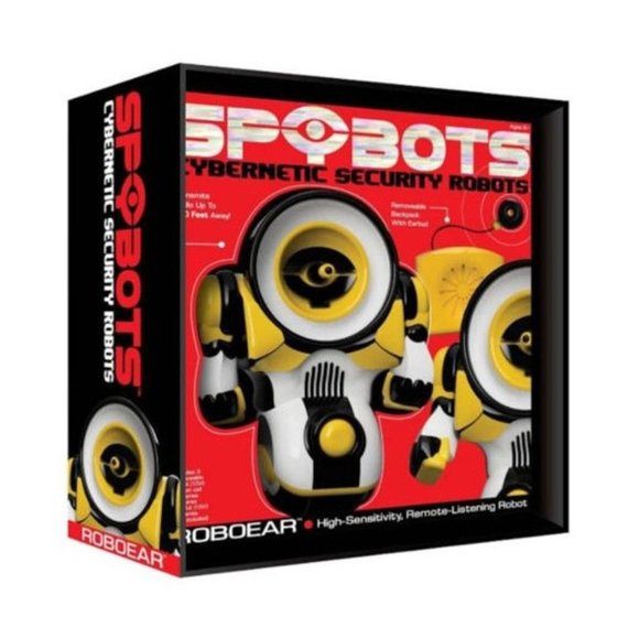 NSI Toys Spybots Security Robots Roboear Yellow Remit